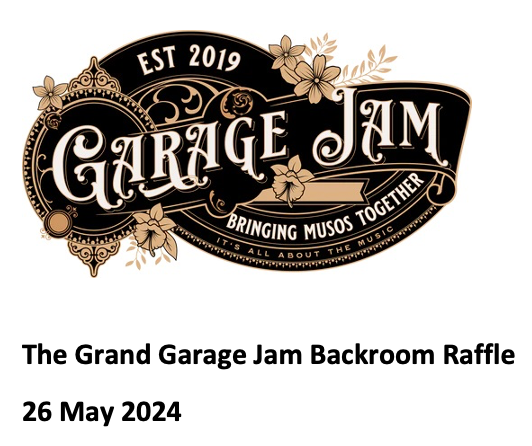 The Grand Garage Jam Raffle - 26 May 2024